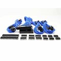 Hi-Tec Premium Sleeved PSU Cable Extension Kit, Blue HI2611717